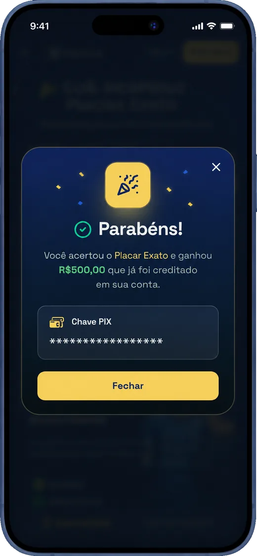 App Bolão Cazé no iPhone